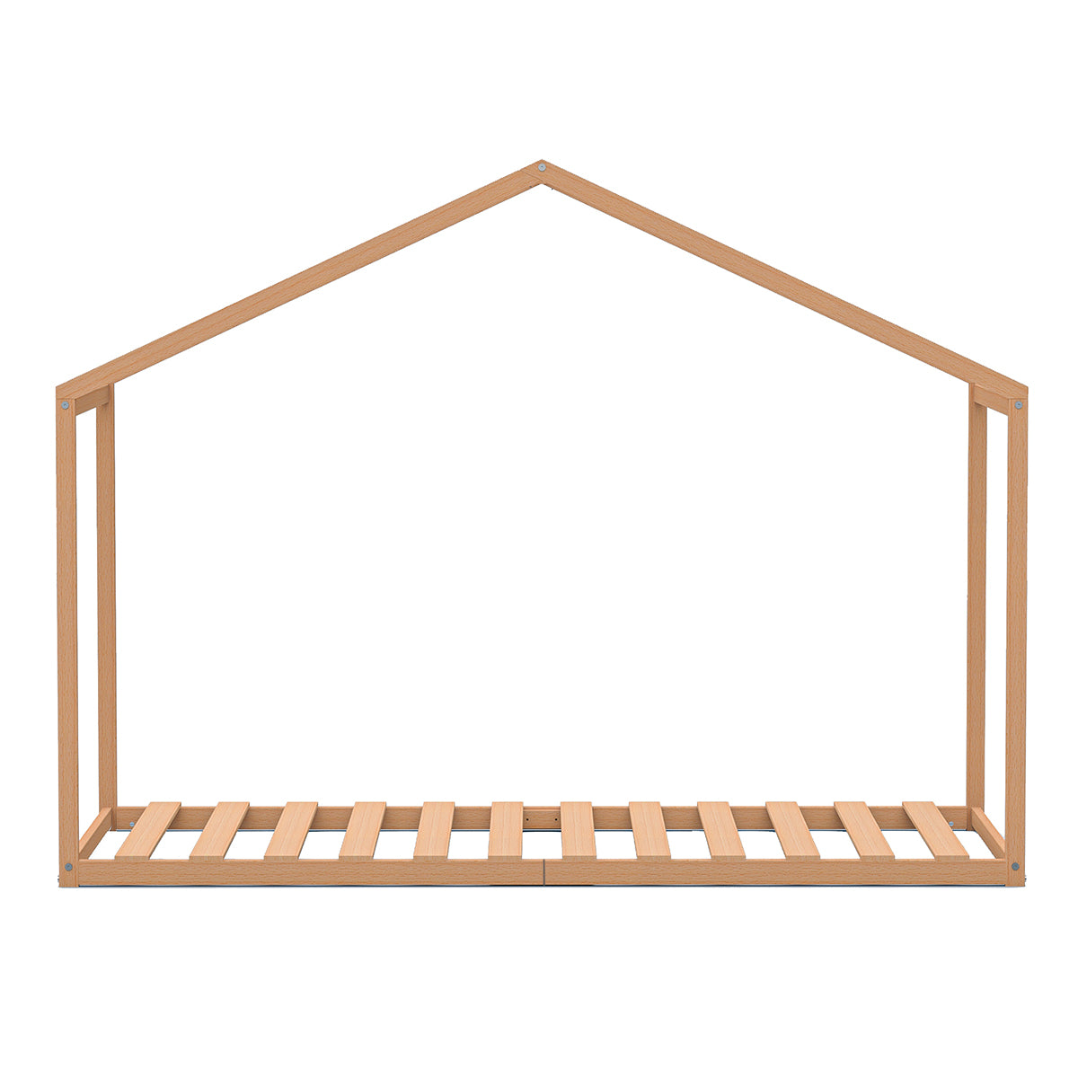 Lit cabane 90x190 sommier inclus Gloria Bois - vue 3
