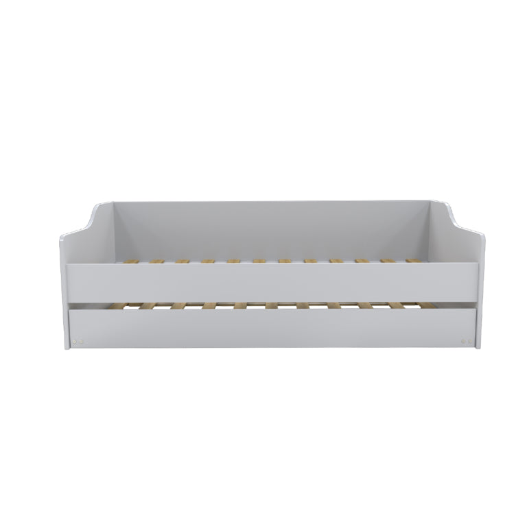 Lit gigogne - 2 sommiers - 1 tiroir-lit 90x190 Weber Industries Sweet - Blanc - vue 3