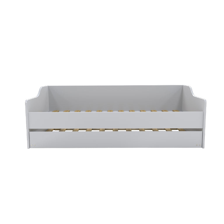 Lit gigogne - 2 sommiers - 1 tiroir-lit 90x200 Weber Industries Sweet - Blanc - vue 3