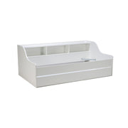 Lit étagère gigogne - 1 tiroir-lit 90x190 Weber Industries Palma - Blanc