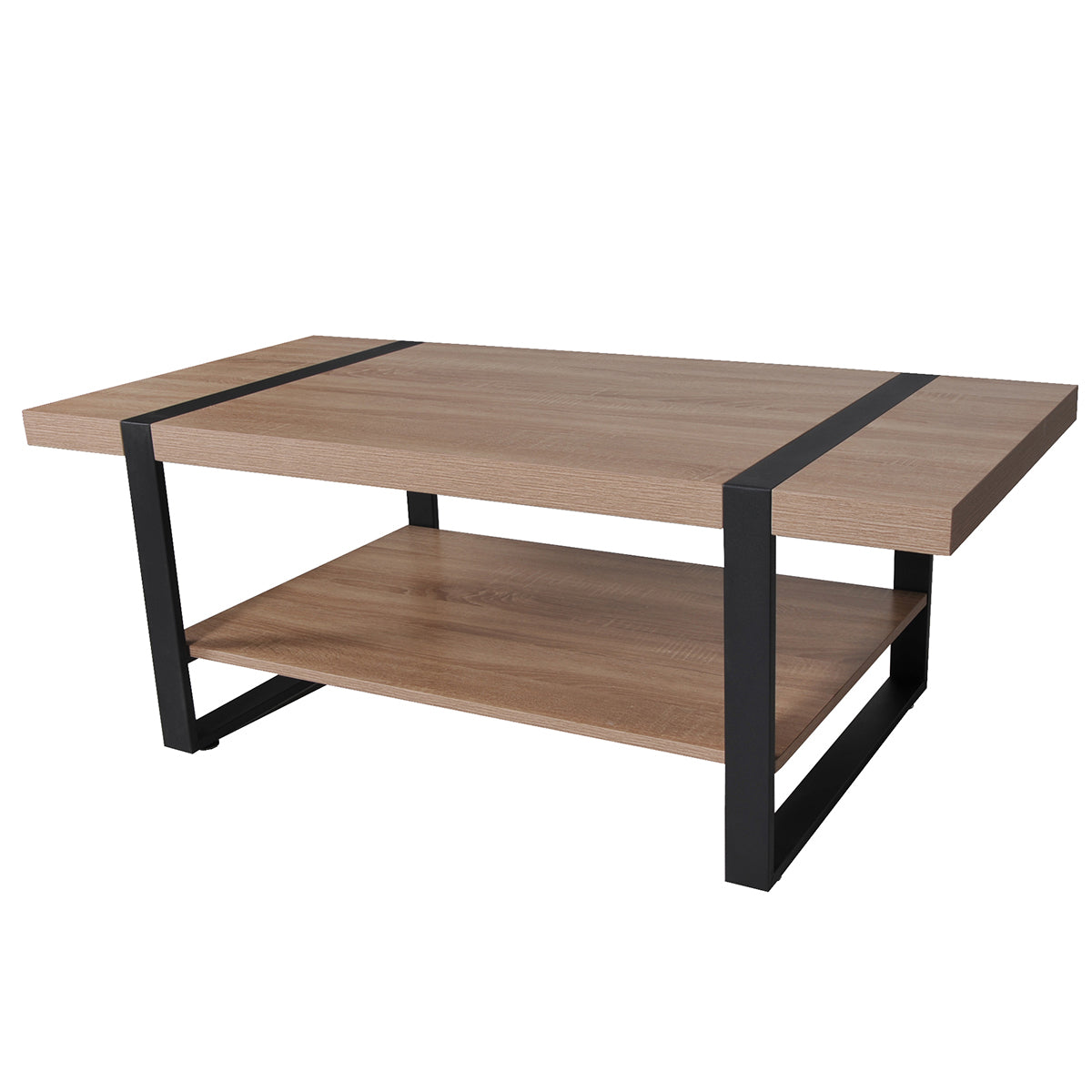 Table basse Olympe Bois et Noir - vue 2