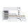 Lit superposé 90x190 - armoire - tiroirs - sommier inclus Twin Blanc