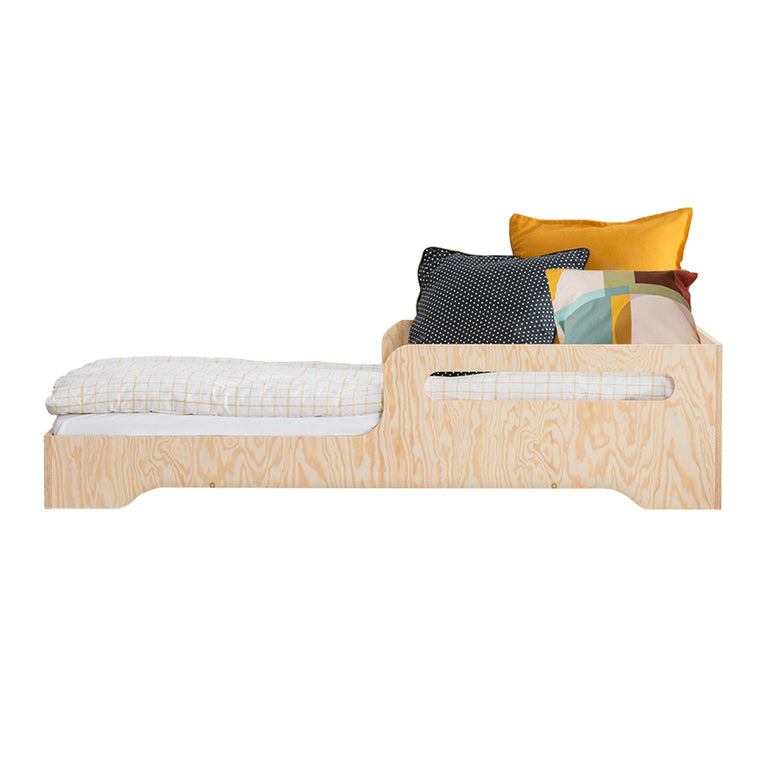 Lit 70x140 sommier inclus Ambre Bois - vue 2