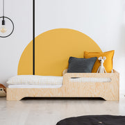 Lit 90x200 sommier inclus Ambre Bois