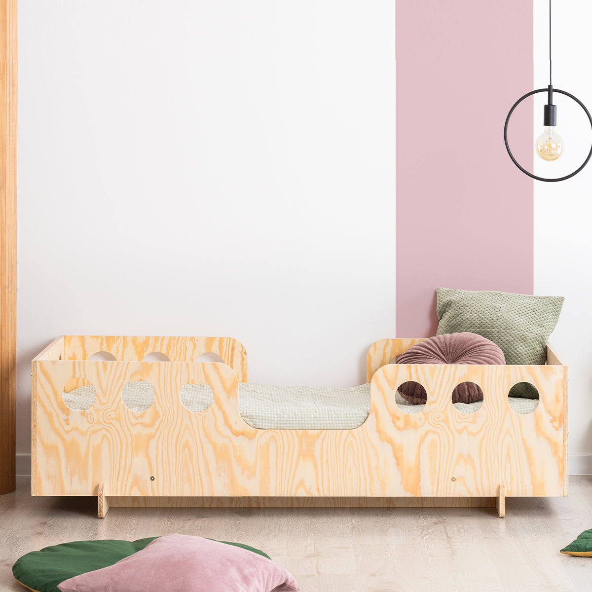 Lit 90x190 sommier inclus Anaïs Bois