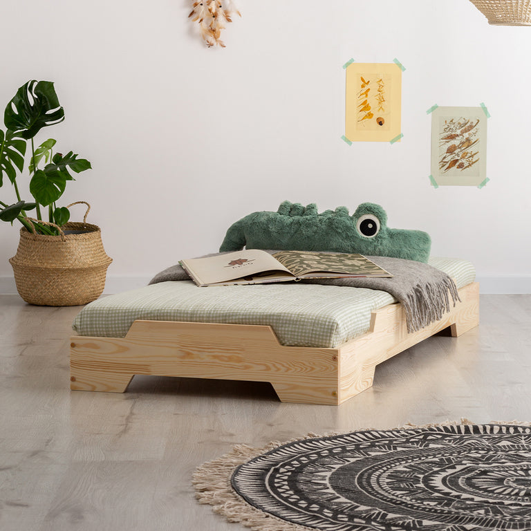 Lit 70x140 sommier inclus Cyrielle Bois - vue 3