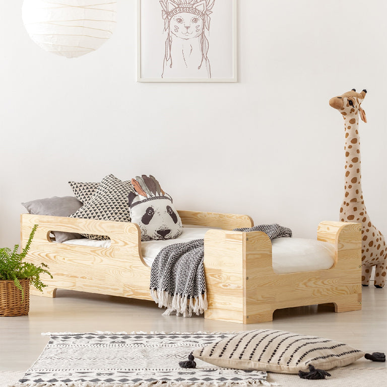 Lit 70x140 sommier inclus Lilian Bois - vue 3