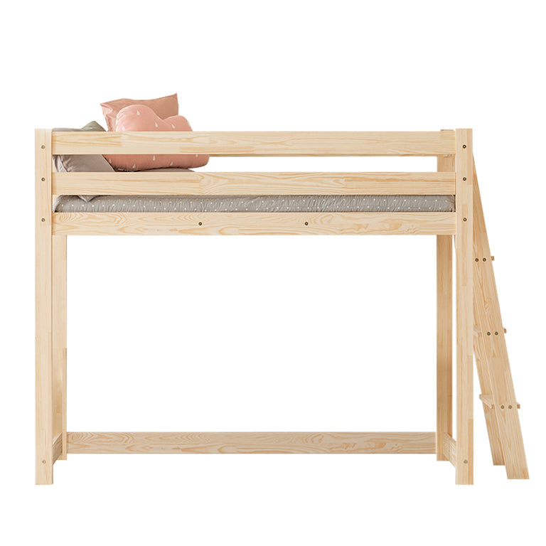 Lit mi-hauteur 70x140 sommier inclus Mark Bois - vue 2