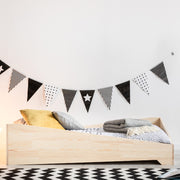 Lit 70x140 sommier inclus Solène Bois
