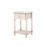 Chevet 1 tiroir Wood Luck Babushka Blanc