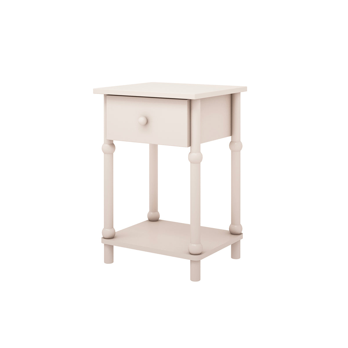 Chevet 1 tiroir Wood Luck Babushka Blanc