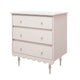 Commode 3 tiroirs Wood Luck Babushka Blanc
