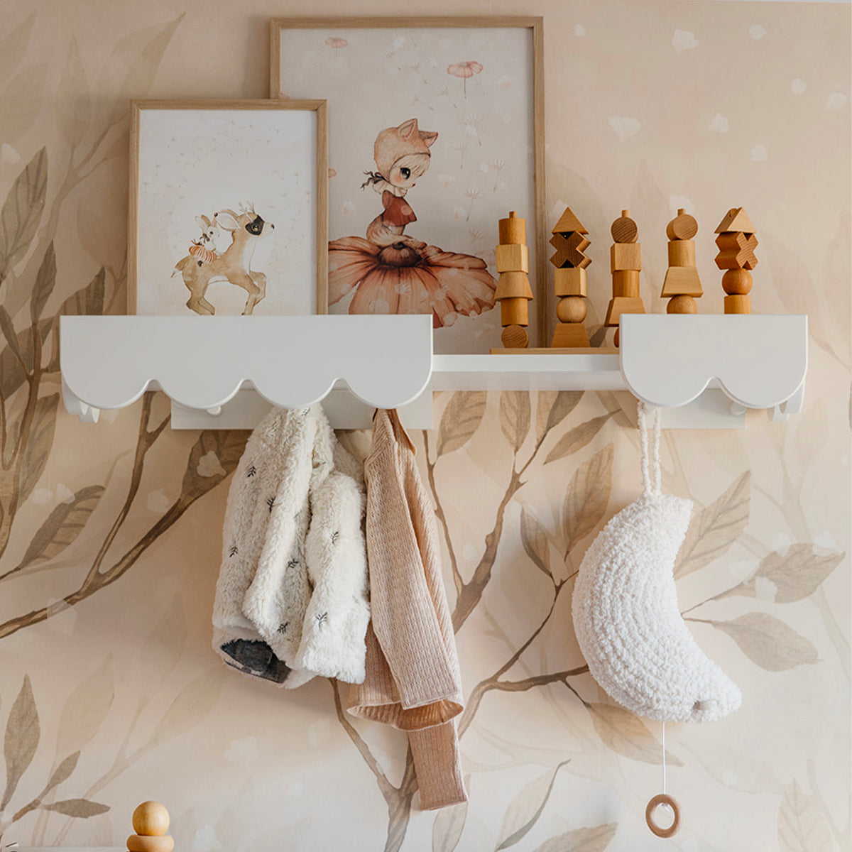 Etagère murale Wood Luck Babushka Blanc - vue 3