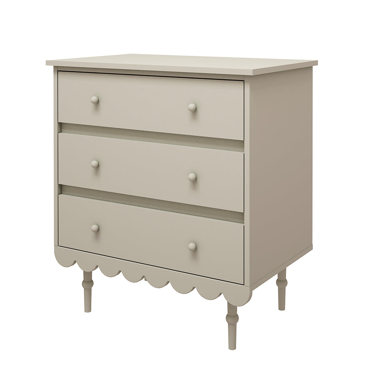 Commode 3 tiroirs Wood Luck Babushka Olive