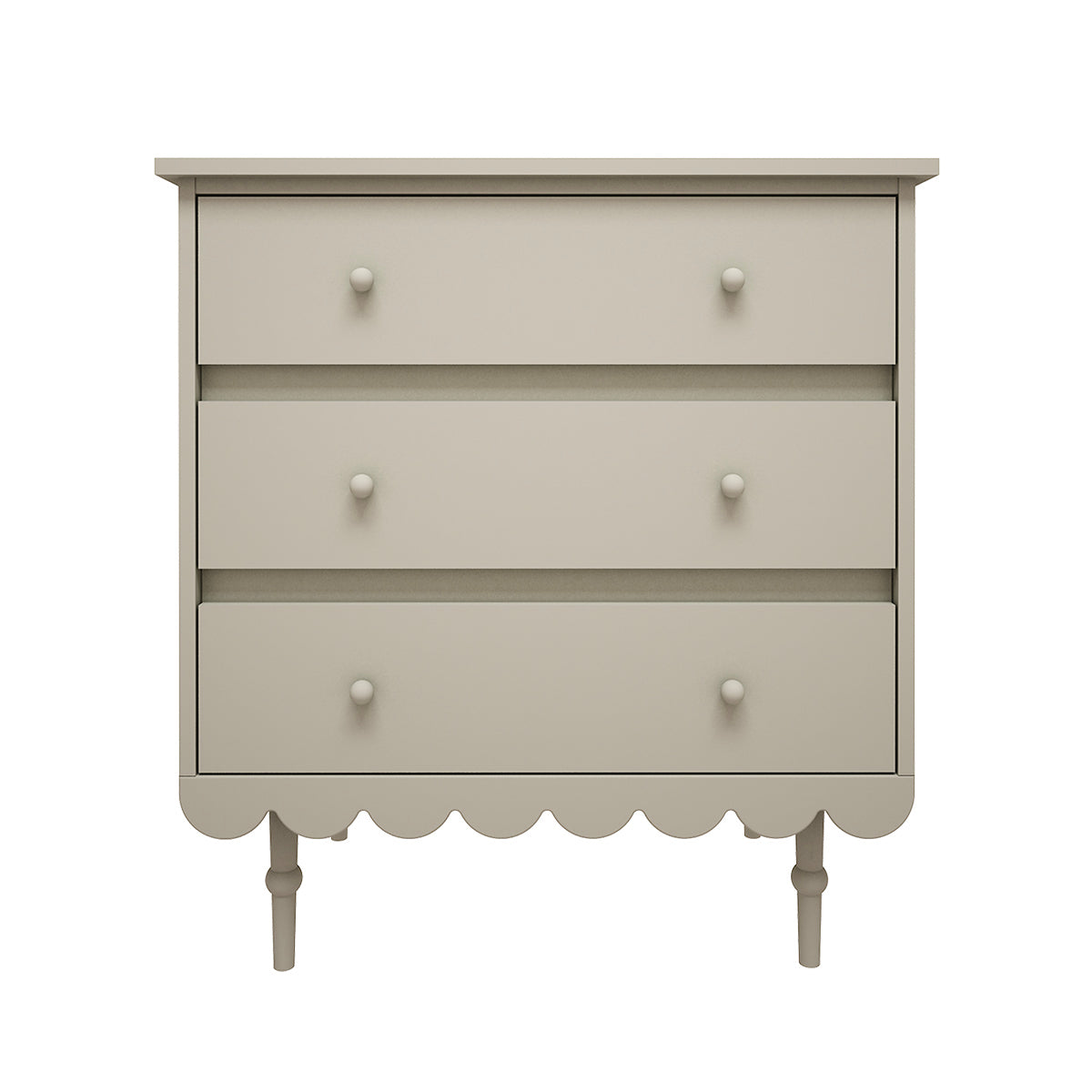 Commode 3 tiroirs Wood Luck Babushka Olive - vue 2
