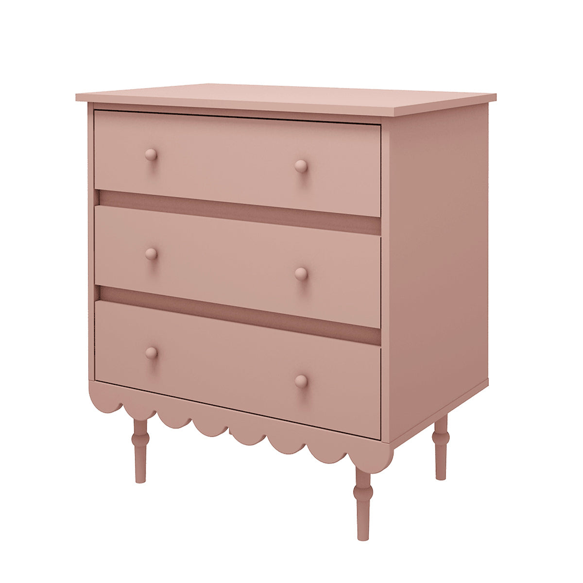 Commode 3 tiroirs Wood Luck Babushka Rose