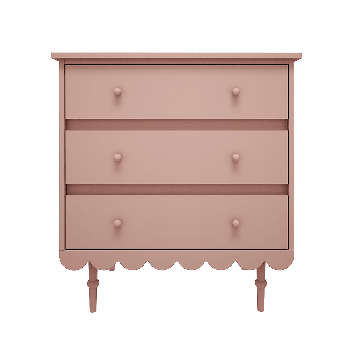 Commode 3 tiroirs Wood Luck Babushka Rose - vue 2