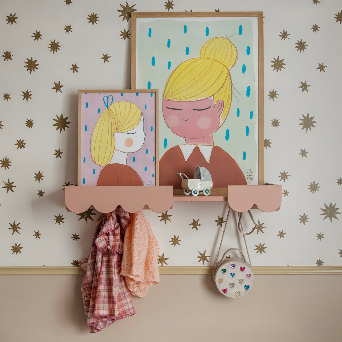 Etagère murale Wood Luck Babushka Rose - vue 3