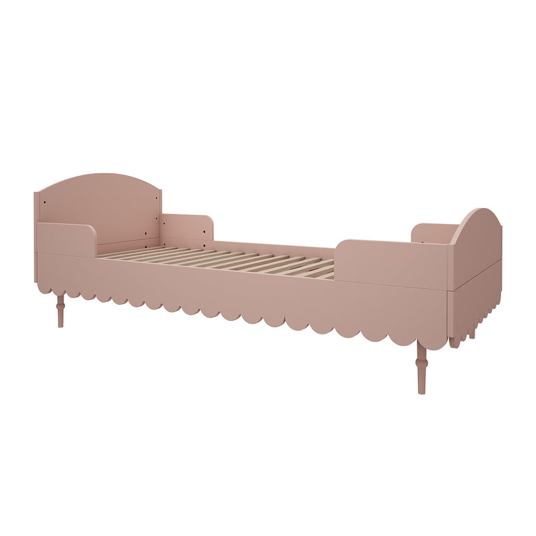 Lit 90x200 sommier inclus Wood Luck Babushka Rose - vue 2