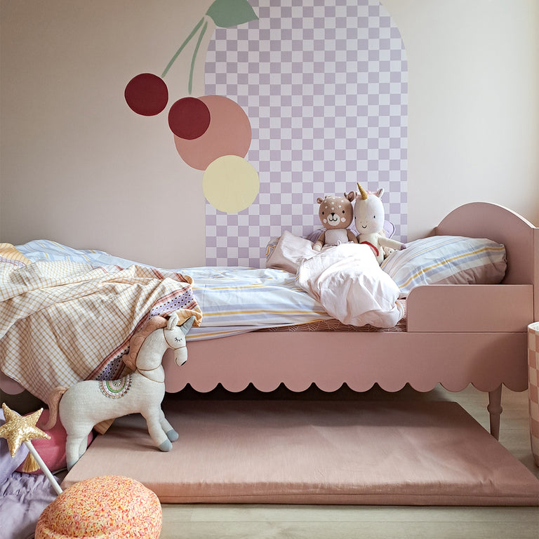 Lit 90x200 sommier inclus Wood Luck Babushka Rose - vue 3
