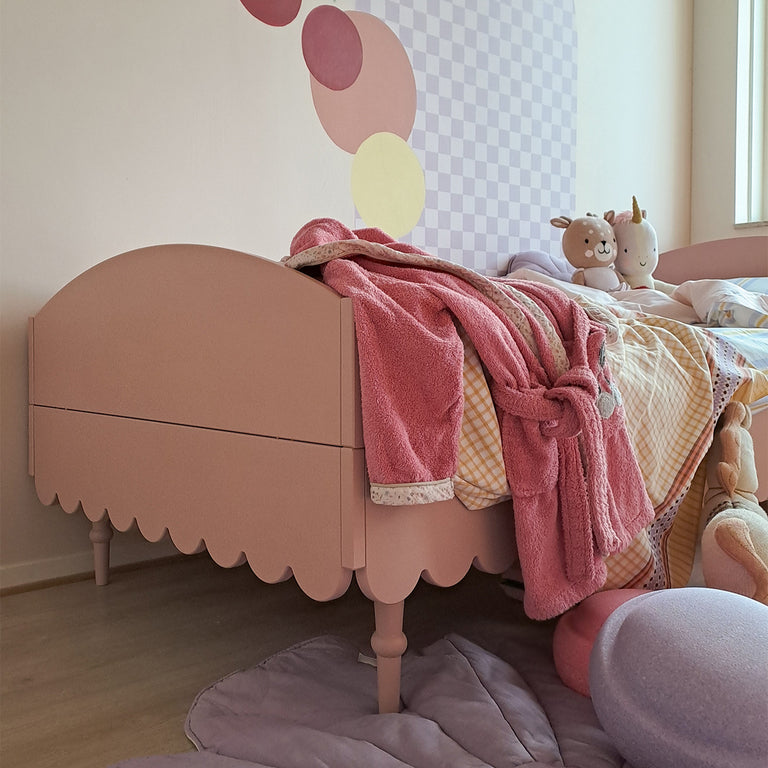 Lit 90x200 sommier inclus Wood Luck Babushka Rose - vue 4