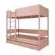 Lit superposé 90x200 sommiers et tiroir inclus Wood Luck Babushka Rose