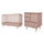Lit évolutif 70x140 et commode 3 tiroirs Wood Luck Babushka Rose