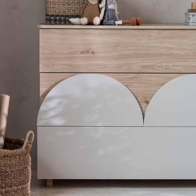 Commode 3 tiroirs Wood Luck Bloom - Cachemire et Bois - vue 4