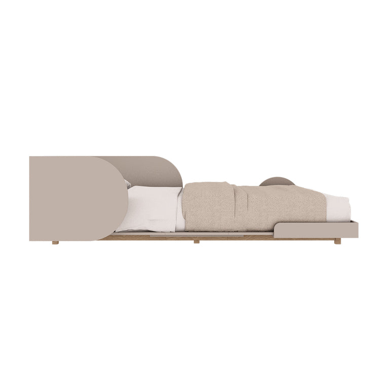 Lit évolutif 90x200 sommier inclus Wood Luck Bloom - Cachemire et Bois - vue 2