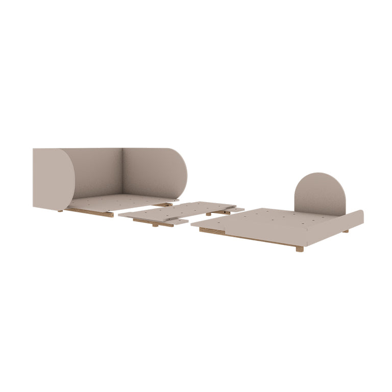 Lit évolutif 90x200 sommier inclus Wood Luck Bloom - Cachemire et Bois - vue 3