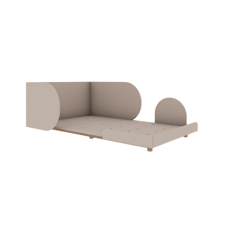 Lit évolutif 90x200 sommier inclus Wood Luck Bloom - Cachemire et Bois - vue 4