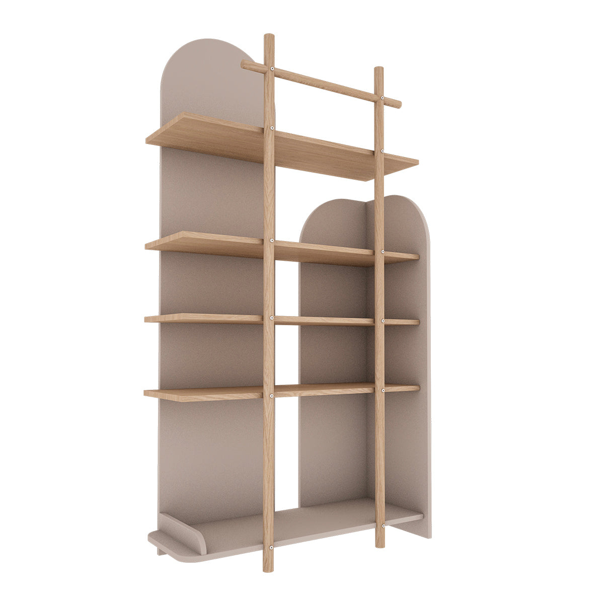 Bibliothèque 87 cm Wood Luck Bloom Cachemire et Bois
