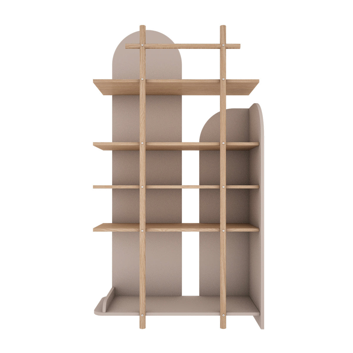 Bibliothèque 87 cm Wood Luck Bloom Cachemire et Bois - vue 2