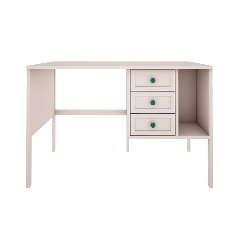 Bureau 3 tiroirs Wood Luck Gabriel - Cachemire - vue 2