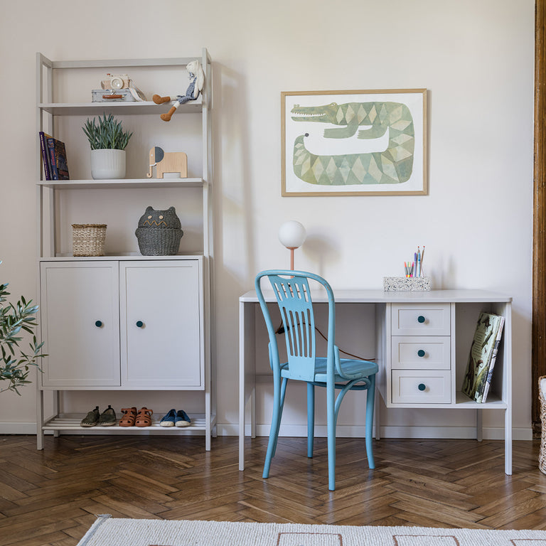 Bureau 3 tiroirs Wood Luck Gabriel - Cachemire - vue 5