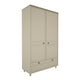 Armoire 2 portes 1 tiroir Wood Luck Gabriel - Vert Eucalyptus