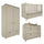 Chambre complète lit évolutif 70x140 commode à langer et armoire 2 portes Wood Luck Gabriel - Vert Eucalyptus