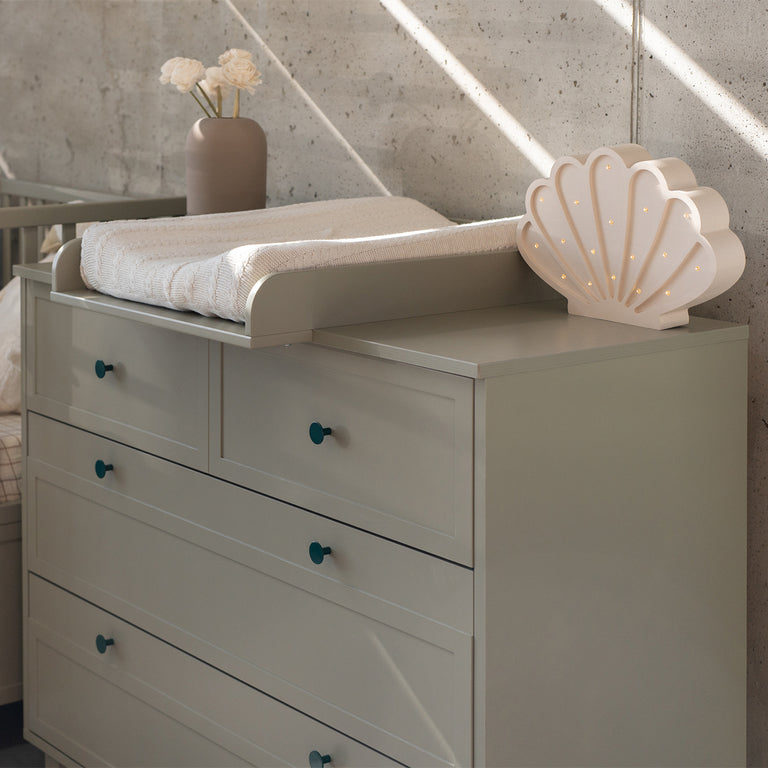 Chambre complète lit évolutif 70x140 commode à langer et armoire 2 portes Wood Luck Gabriel - Vert Eucalyptus - vue 7
