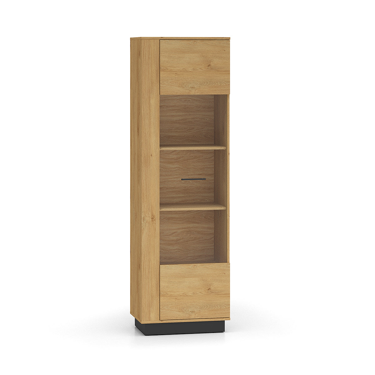 Vitrine 1 porte Ysia Bois et Noir