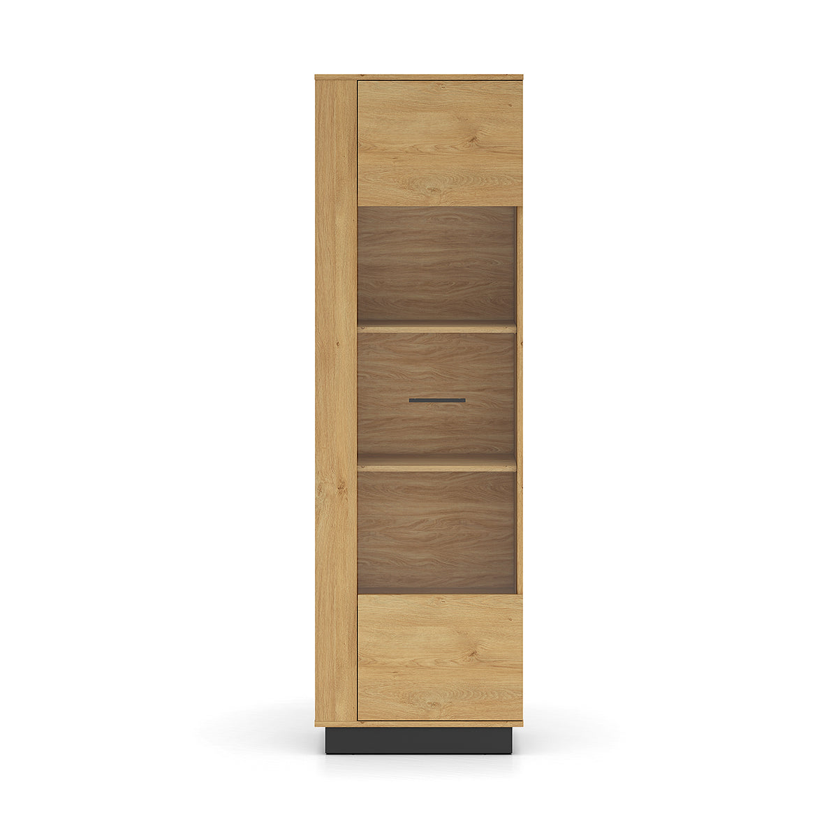 Vitrine 1 porte Ysia Bois et Noir - vue 3