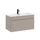 Meuble simple vasque encastrée 80cm Zelie Cachemire