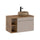 Meuble simple vasque 80cm 2 niches Zelie Cachemire et Bois