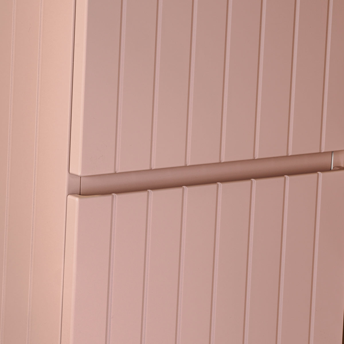 Ensemble meuble simple vasque encastrée 60cm et colonne Zelie Rose - vue 6