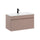 Meuble simple vasque encastrée 80cm Zelie Rose