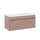 Meuble sous-vasque 100cm plan de toilette Zelie Rose et Blanc