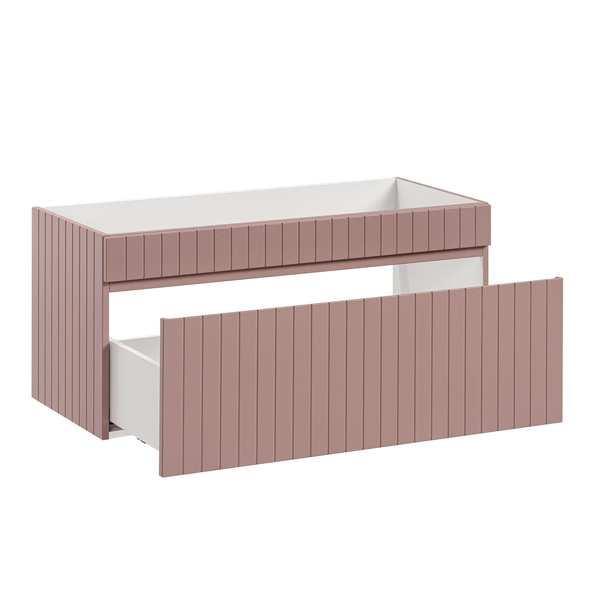 Meuble sous-vasque 100cm Zelie Rose - vue 2