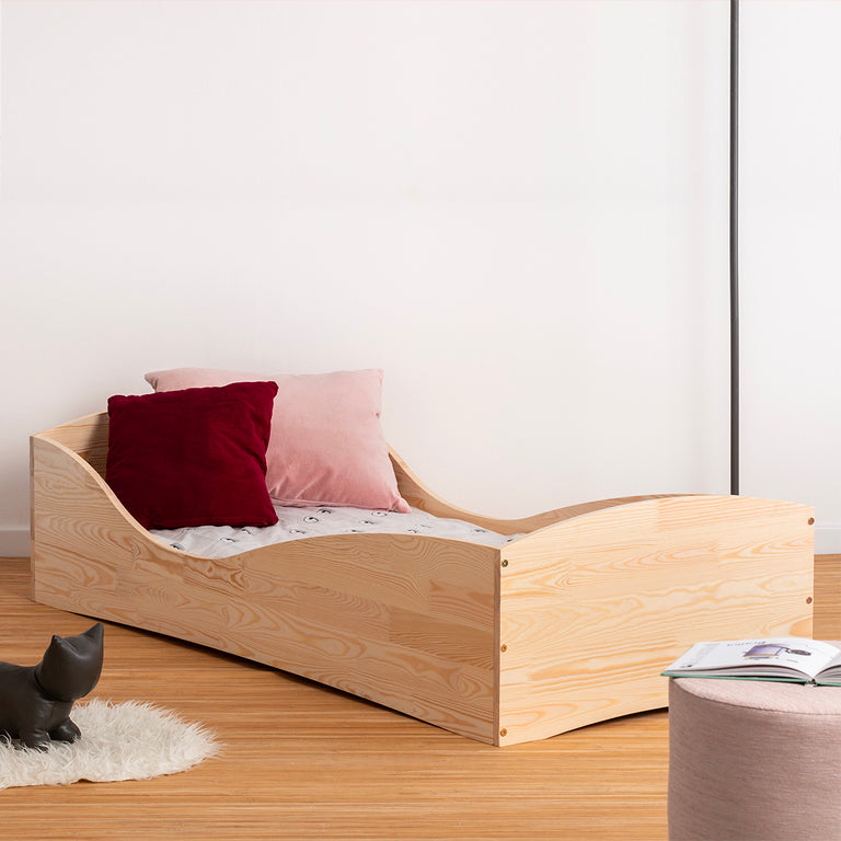 Lit 70x140 sommier inclus Zoé Bois