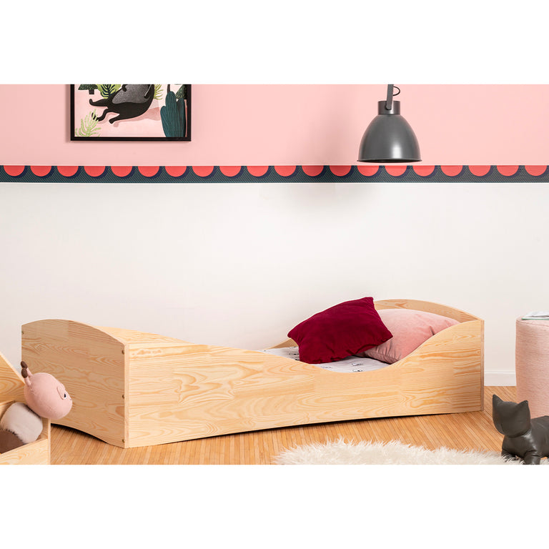 Lit 70x140 sommier inclus Zoé Bois - vue 2